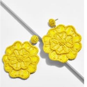 Bauble Bar Yellow Rose Earrings